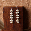 Long Pearl Bunch Earrings